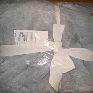 Nordstrom grey/baby blue blanket 50x60 inches